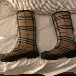 Used Burberry Rain Boots - Great condition!